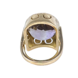 Bague Cocktail en or jaune et améthyste - Castafiore