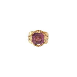 Bague Cocktail en or jaune et tourmaline rose - Castafiore