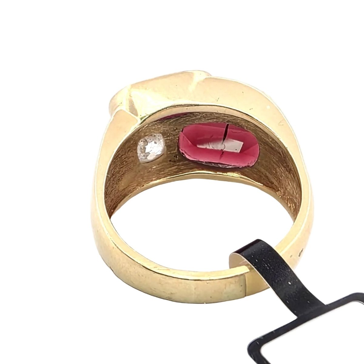 Bague Cocktail en or jaune, grenats et diamants - Castafiore