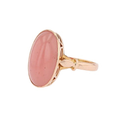 Bague Cocktail en or rose et quartz - Castafiore
