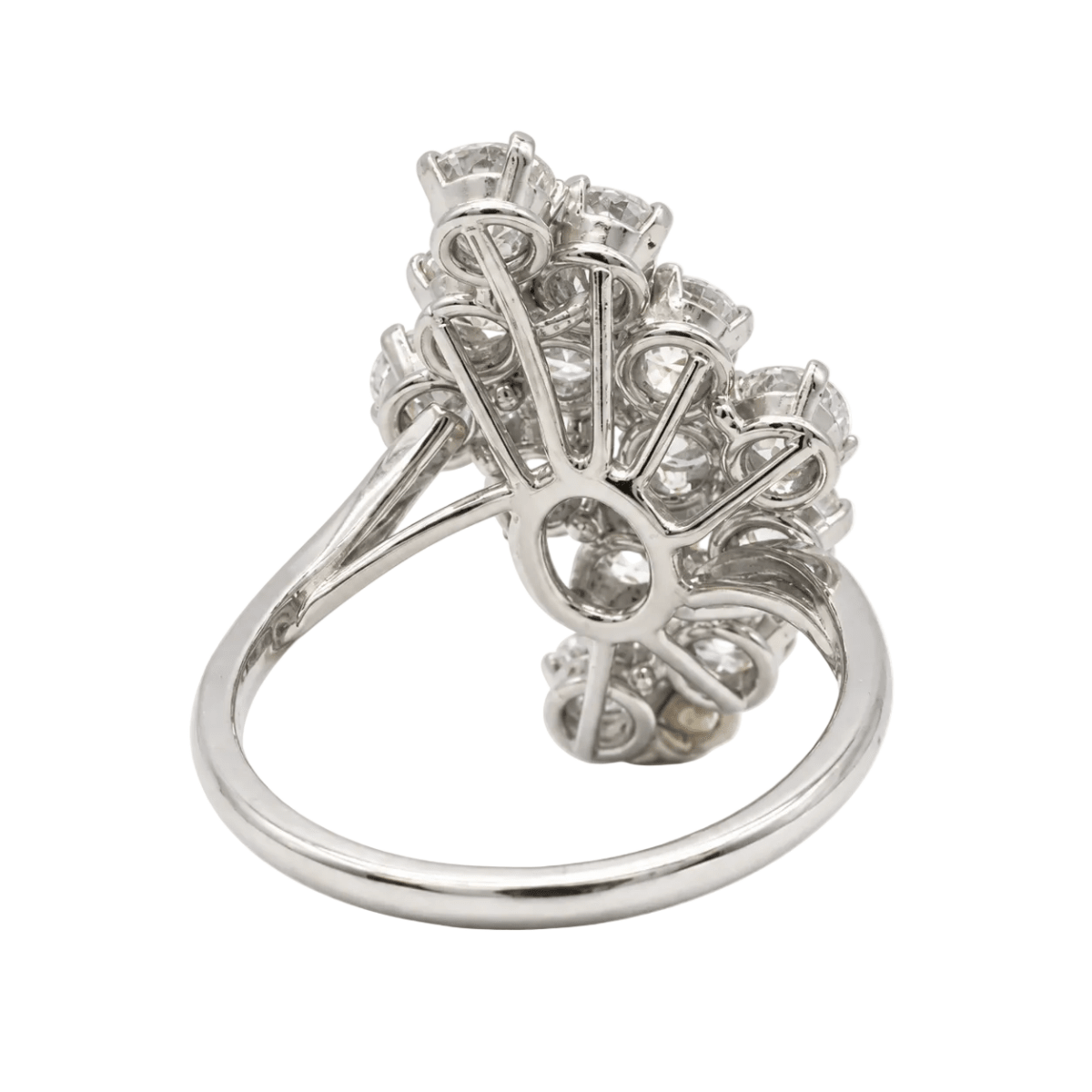 Bague Cocktail en platine et diamants - Castafiore