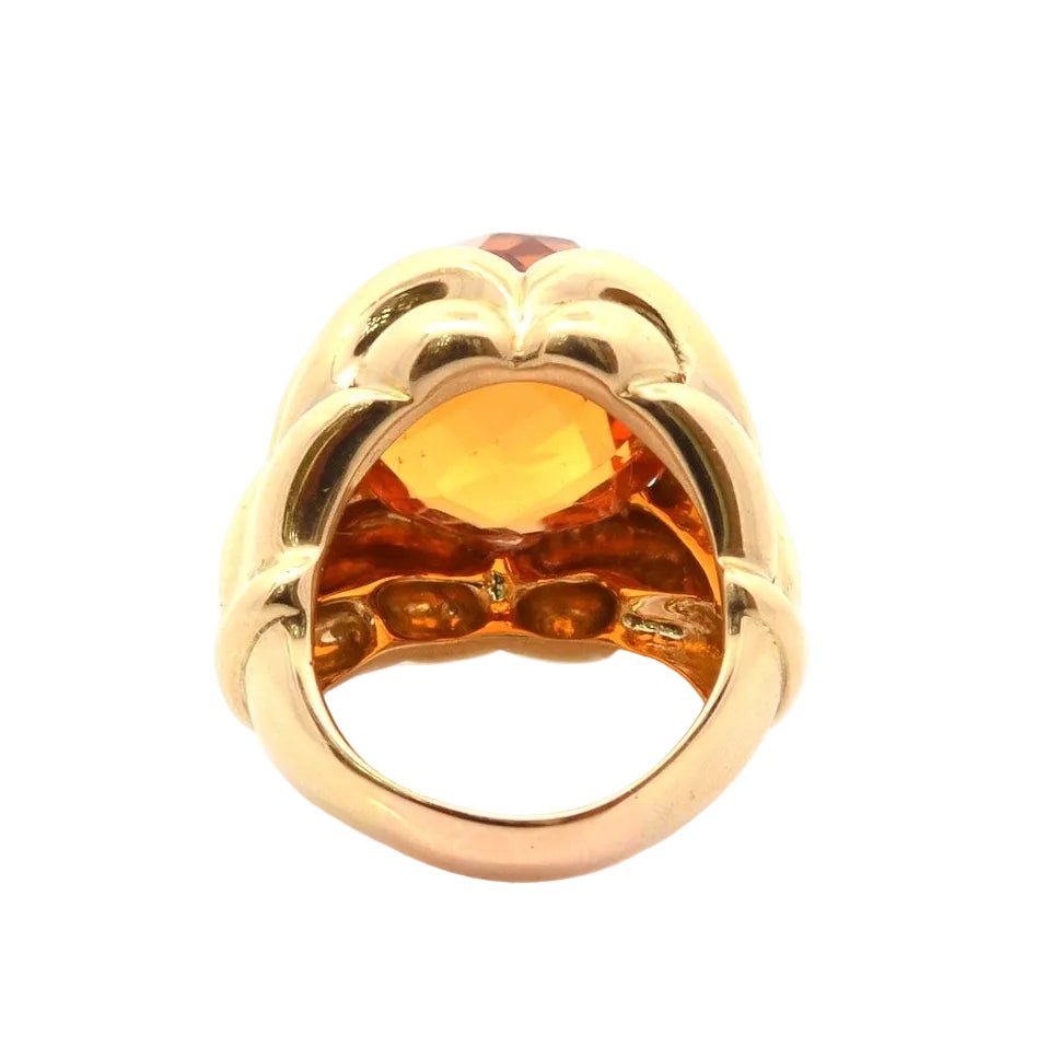 Bague Cocktail FRED en or jaune et citrine - Castafiore