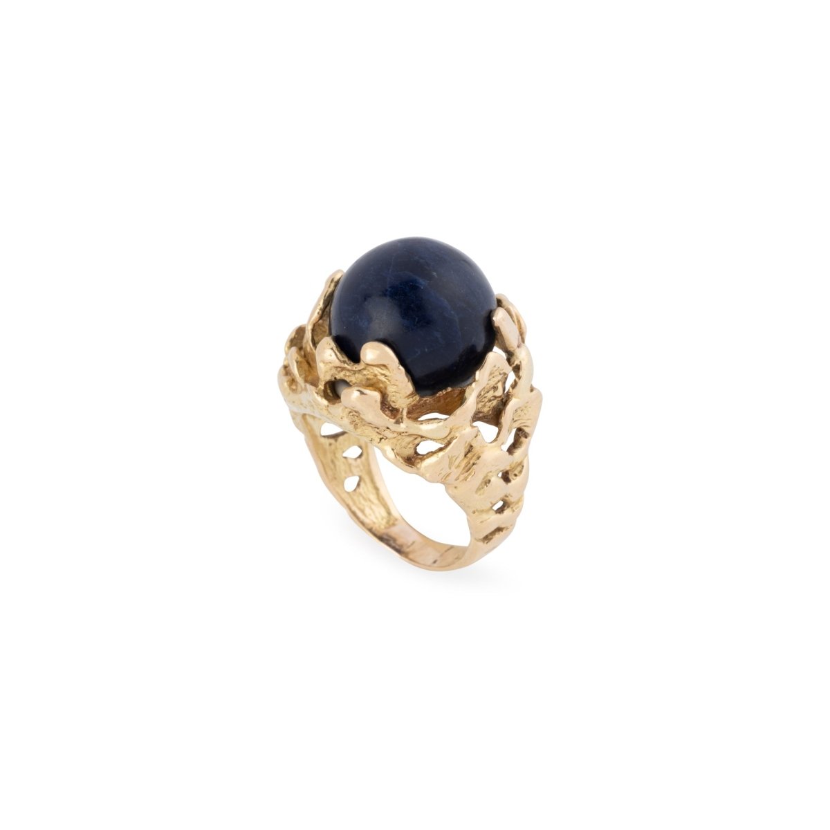 Bague Cocktail GILBERT ALBERT en or jaune et perles - Castafiore