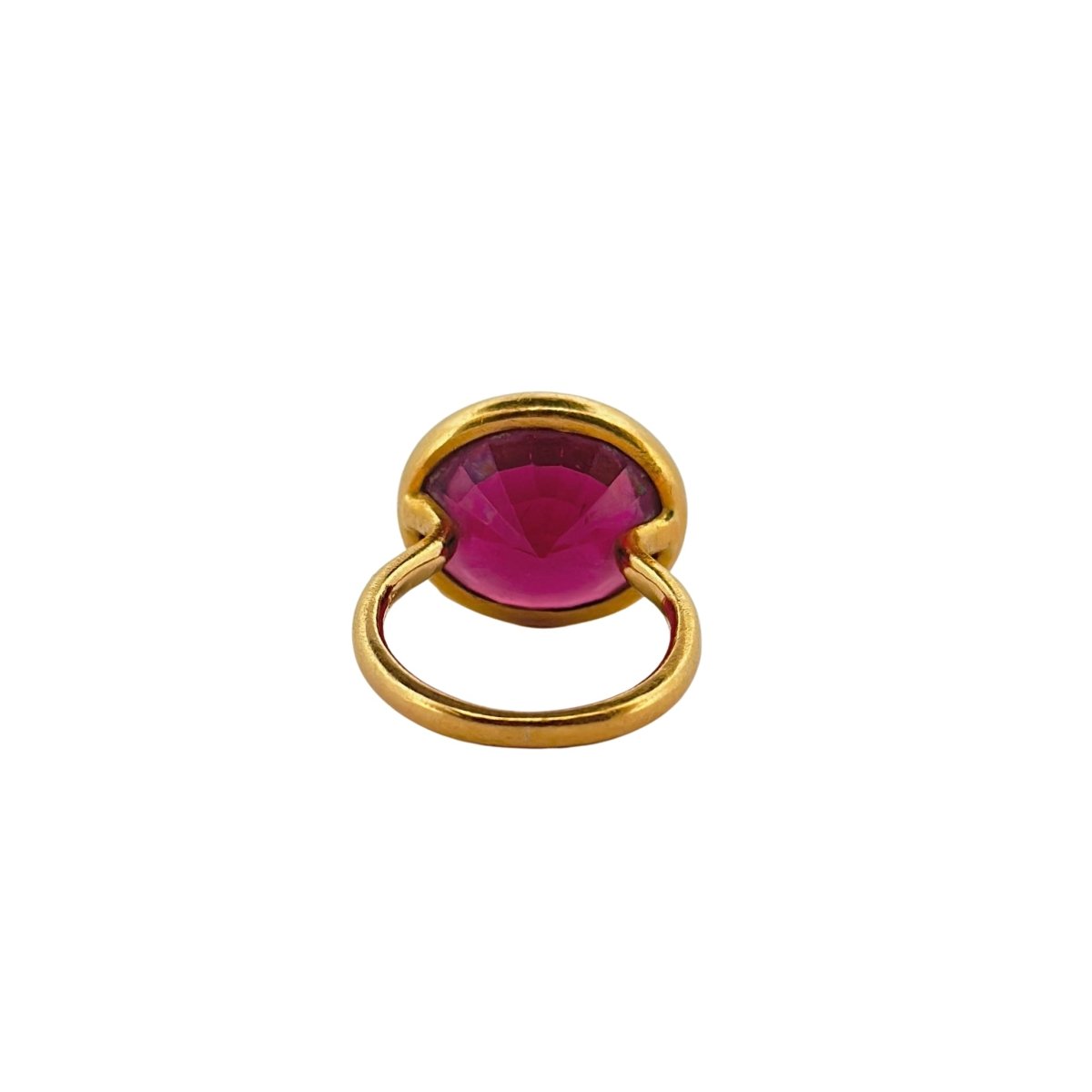 Bague Cocktail Marie-Hélène de Taillac en or jaune et grenat - Castafiore