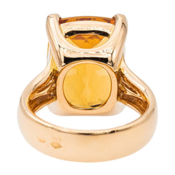 Bague Cocktail Or jaune Topaze - Castafiore