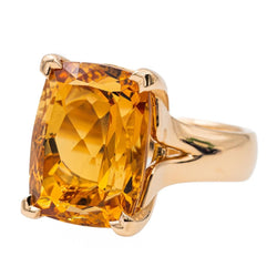 Bague Cocktail Or jaune Topaze - Castafiore