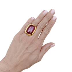Bague Cocktail POMELLATO "Cardinale" en or jaune et tourmaline - Castafiore