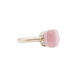 Bague Cocktail POMELLATO "Nudo Classic" en or rose, or blanc et quartz - Castafiore