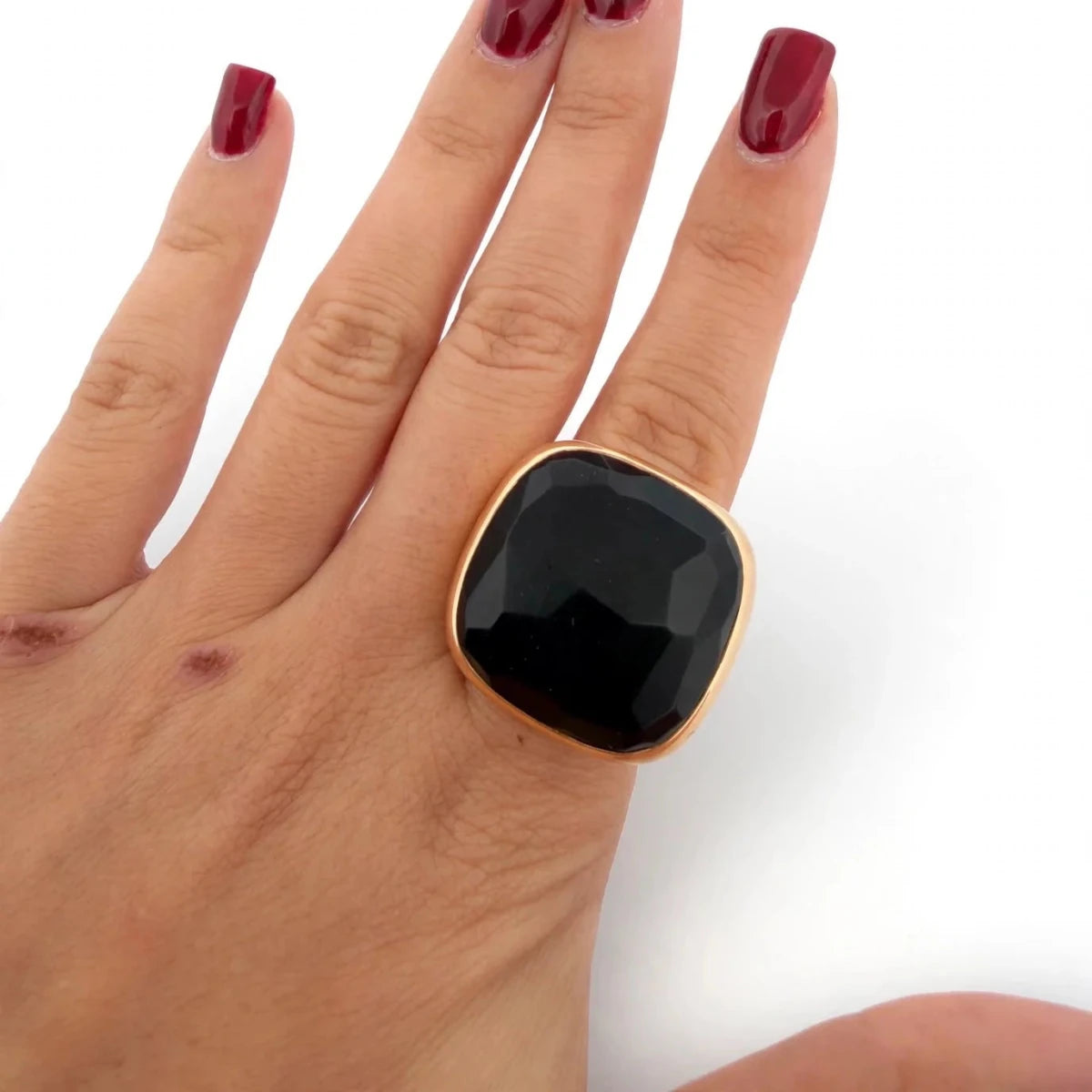Bague Cocktail POMELLATO "Victoria" en or jaune et jais - Castafiore