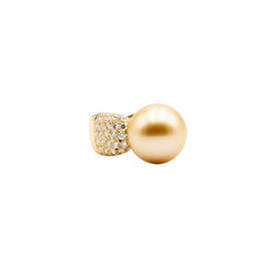 Bague Cocktail TASAKI en or jaune, perle et diamants