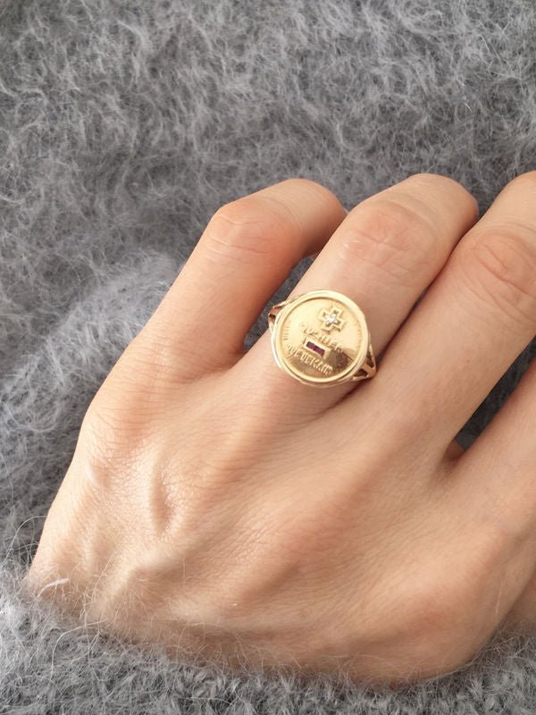 Bague d’amour Augis en or jaune 18K - Castafiore