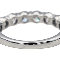 Bague Demi - Alliance en or blanc et diamants - Castafiore