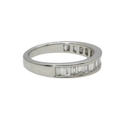 Bague Demi - alliance en or blanc et diamants - Castafiore