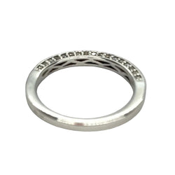 Bague Demi - alliance en or blanc et diamants - Castafiore