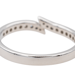 Bague Demi alliance en platine et diamant - Castafiore