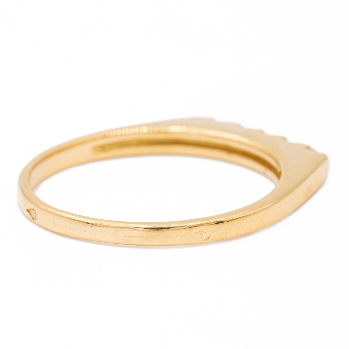 Bague Demi alliance Or jaune Diamant - Castafiore