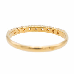 Bague Demi alliance Or jaune Diamant - Castafiore