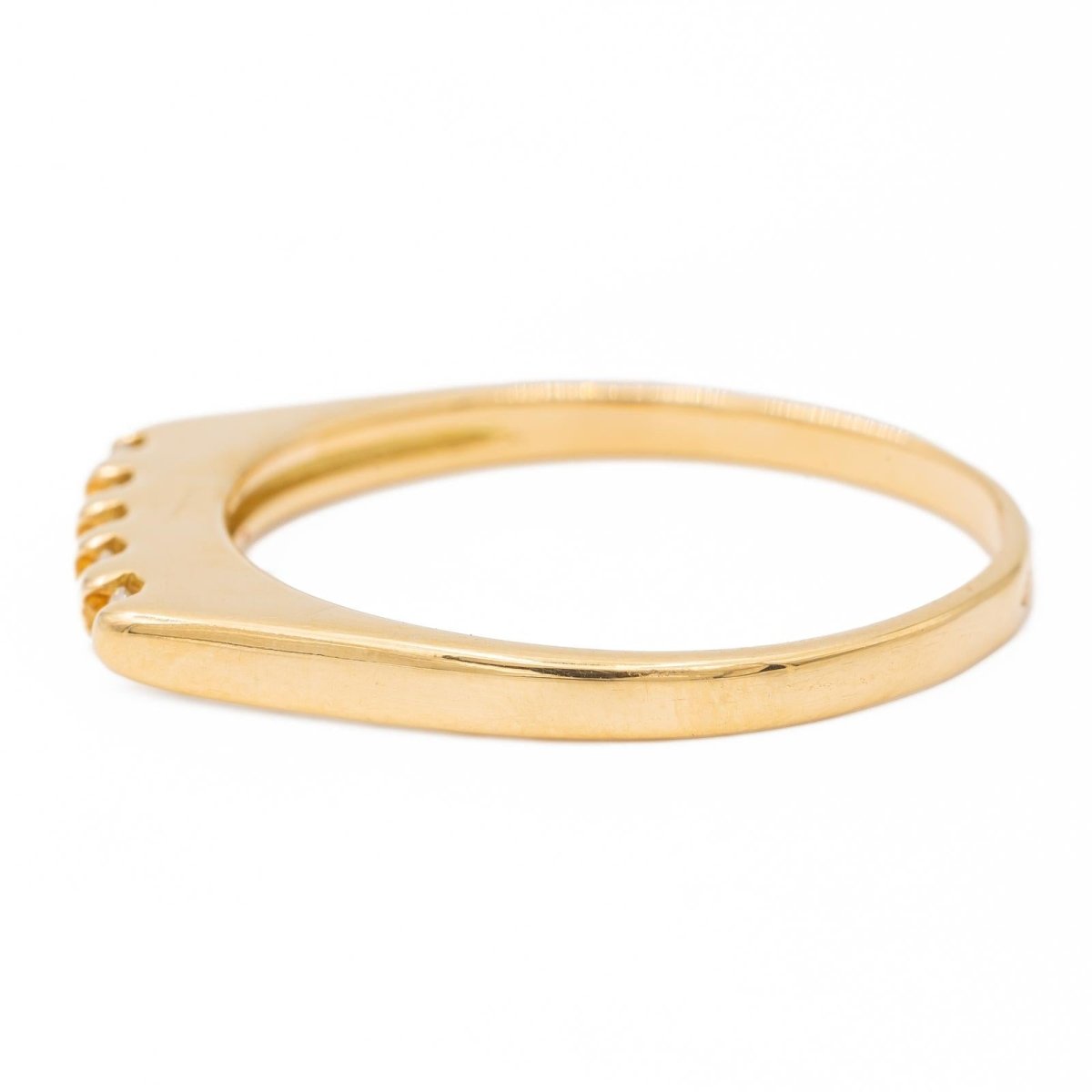 Bague Demi alliance Or jaune Diamant - Castafiore