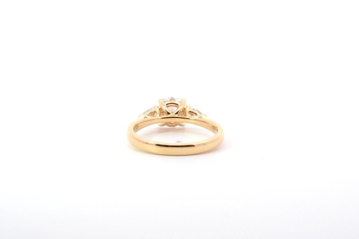 Bague diamant 1,03cts D/VS2 en or 18k - Castafiore