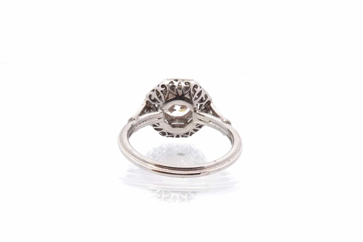 Bague diamant de 0,94 ct H/SI1 en platine - Castafiore
