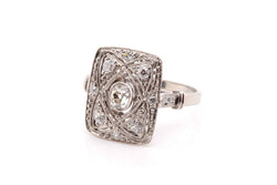 Bague diamants de style Art Déco - Castafiore