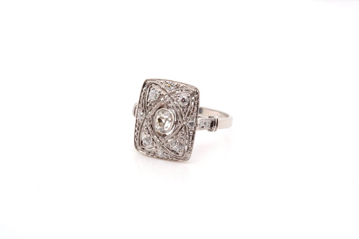 Bague diamants de style Art Déco - Castafiore