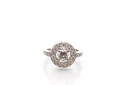 Bague diamants en platine - Castafiore