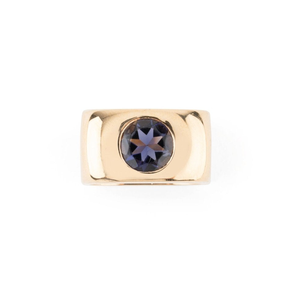 Bague DIHN VAN Margot en or jaune et améthyste - Castafiore