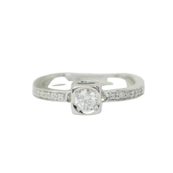 Bague Dinh Van Cube en or blanc et diamants - Castafiore