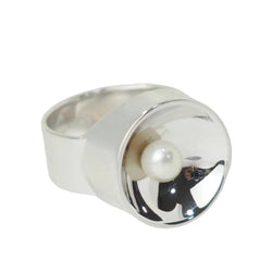 Bague DINH VAN en or blanc et perle - Castafiore