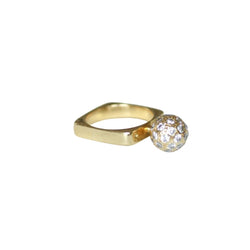 Bague DINH VAN en or jaune et diamants - Castafiore