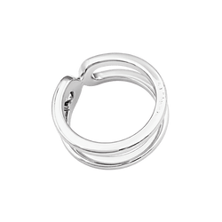 Bague DINH VAN "Maillon" en or blanc et diamant - Castafiore