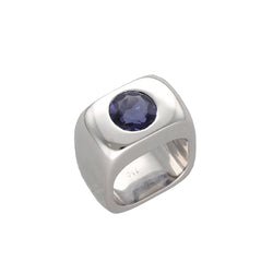 Bague Dinh Van Margot – Or Gris 18k – Améthyste – Vers 1990 – Taille 46 - Castafiore