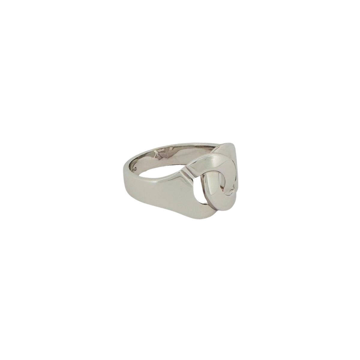 Bague DINH VAN "Menottes" en or blanc