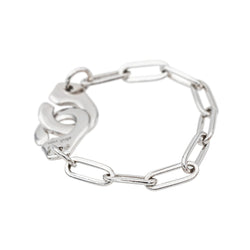Bague Dinh Van Menottes Or Blanc R7 - Castafiore