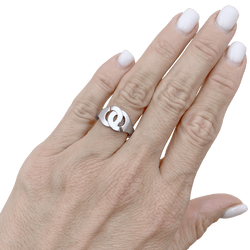 Bague DINH VAN "Menottes R10" en or blanc - Castafiore