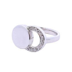 Bague DINH VAN "Ombre de lune" en or blanc et diamants - Castafiore