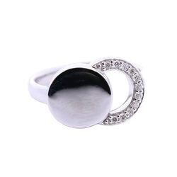 Bague DINH VAN "Ombre de lune" en or blanc et diamants - Castafiore