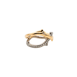Bague DIOR "Bois de Rose" en or blanc, or rose et diamants - Castafiore
