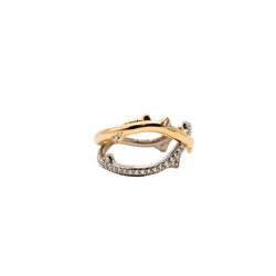 Bague DIOR "Bois de Rose" en or blanc, or rose et diamants - Castafiore