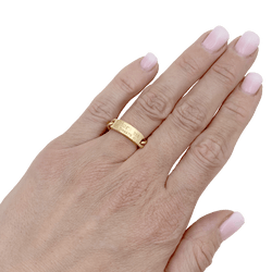 Bague DIOR, "Gourmette" en or jaune - Castafiore