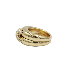 Bague Dôme CHAUMET "Liens" en or jaune et diamants - Castafiore