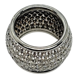 Bague Dôme en or blanc et diamants - Castafiore