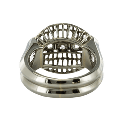 Bague Dôme en or blanc et diamants - Castafiore