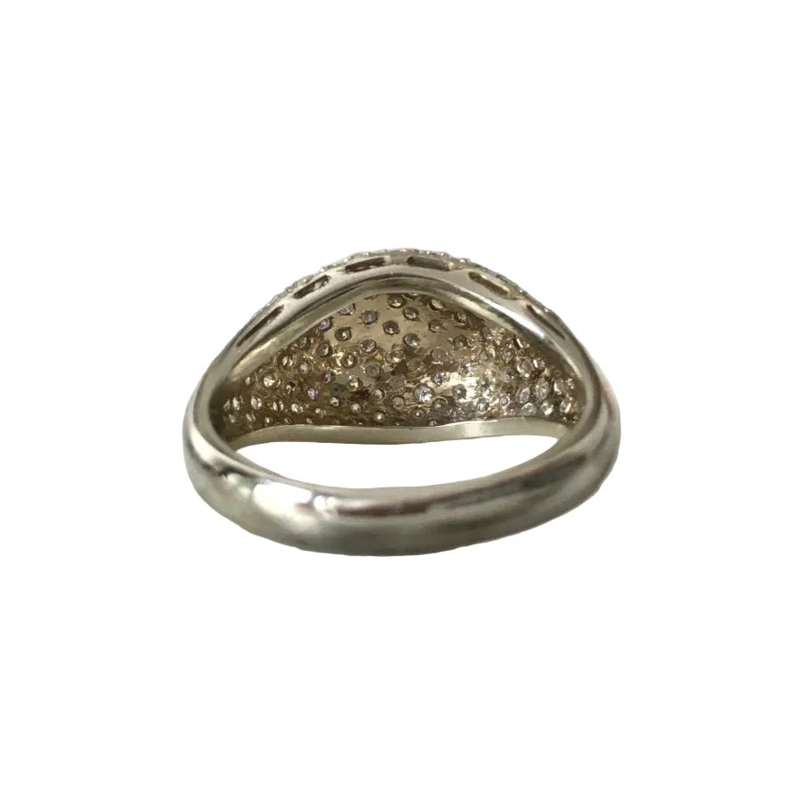 Bague Dôme en or blanc et diamants - Castafiore