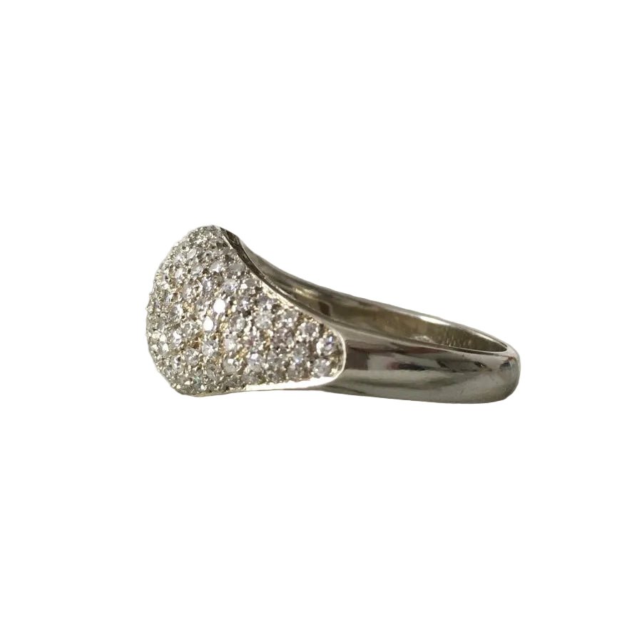 Bague Dôme en or blanc et diamants - Castafiore