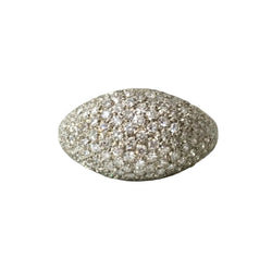 Bague Dôme en or blanc et diamants - Castafiore