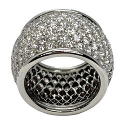 Bague Dôme en or blanc et diamants - Castafiore