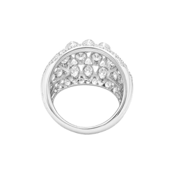 Bague Dôme en or blanc et diamants - Castafiore