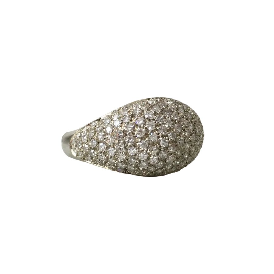 Bague Dôme en or blanc et diamants - Castafiore